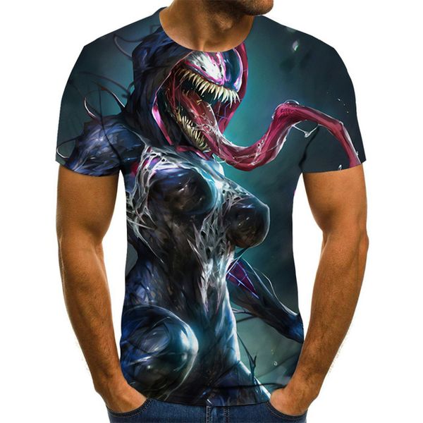 

new male 3d venom 3d print shirts kawaii anime hentai men clothing
