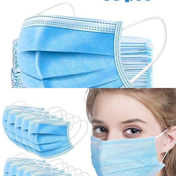 

disposable stock 3 new disposable in face masks layers dustproof mask facial protective cover masks set anti-dust mask 2ly