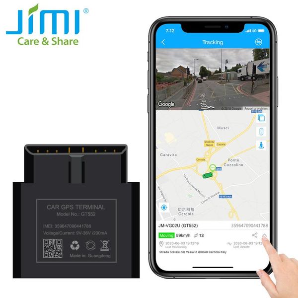 

jimi new vg02u mini obd gps tracker plug & play with driver behavior monitoring real-time tracking multiple alarms for vehicles
