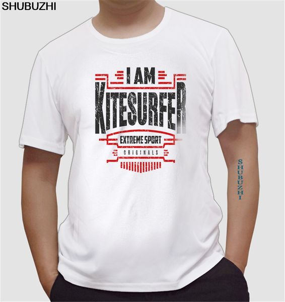 

kitesurf mens t-shirt creation black males 100% cotton luxury surfs t shirt 3xl euro size