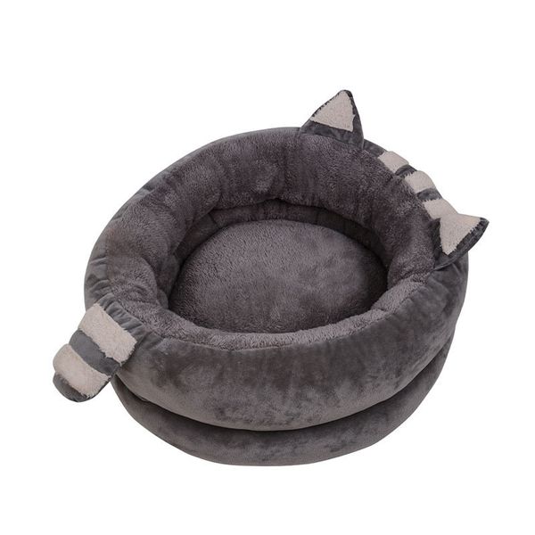 

warm winter cat dog bed washable soft nest house animal puppy cave sleeping mat pad nest kennel foldable cat sleeping bed