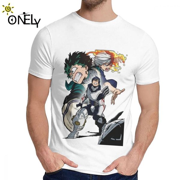 

latest my hero academia tee shirt for men soft cotton short sleeve round neck