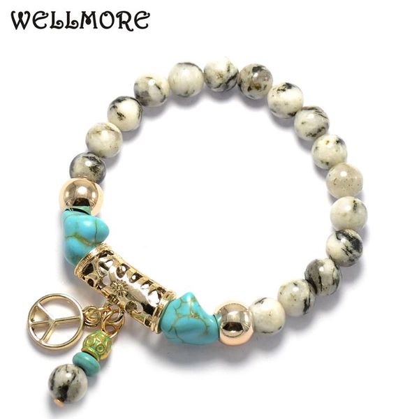 

wellmore 8mm beads bracelet natural stone beaded bracelets for women drop shipping wholesale, Red;blue