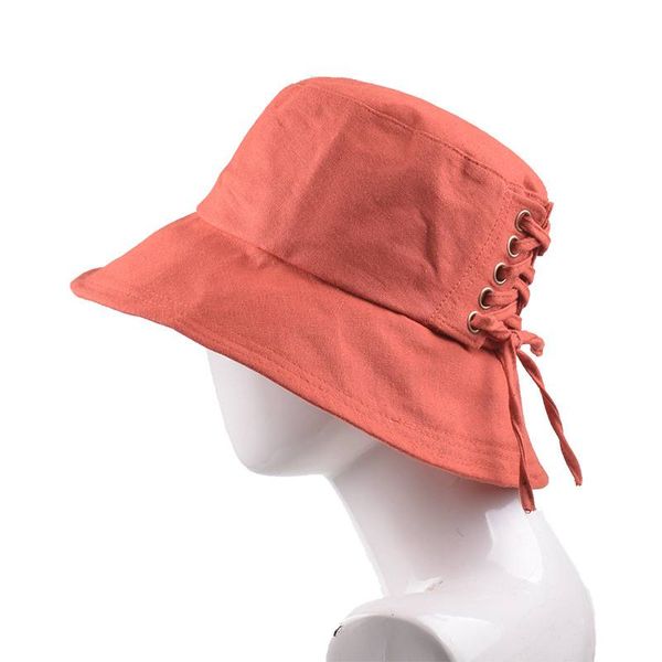 

myzoper 2020 fashion new lace solid color tide fisherman's hat casual summer personality outdoor basin cap hat, Blue;gray