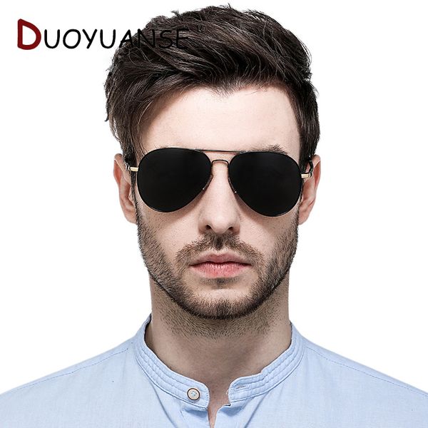 

duoyuanse 2020 men sunglases polarized 2679 driver driving glasses male metal classic toad sun glasses, White;black