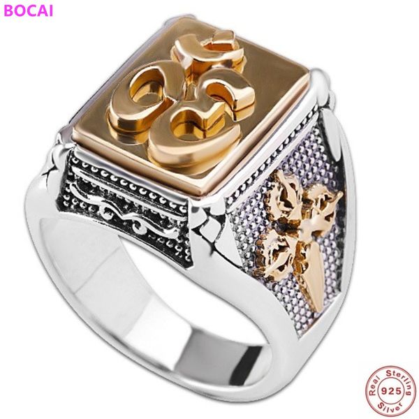 

bocai 2020 real s925 sterling silver jewelry mans ring fixed king of ming ring style popular fashion thai silver mens rings