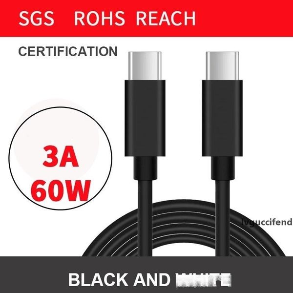 

type c to type c cable 3a 60w fast charging 10gbps high speed data transmission fro samsung huawei moto lg