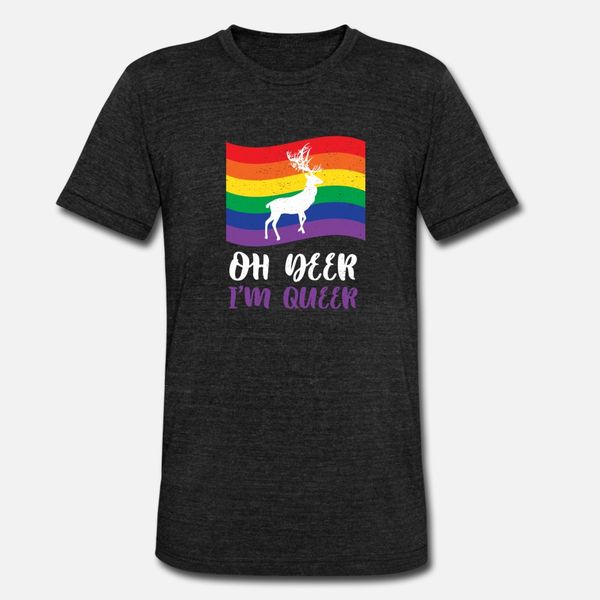 

lgbt lesbian trans gay gay as deer deer reindeer t shirt men customized short sleeve crew neck vintage anti-wrinkle comfortable cool shirt