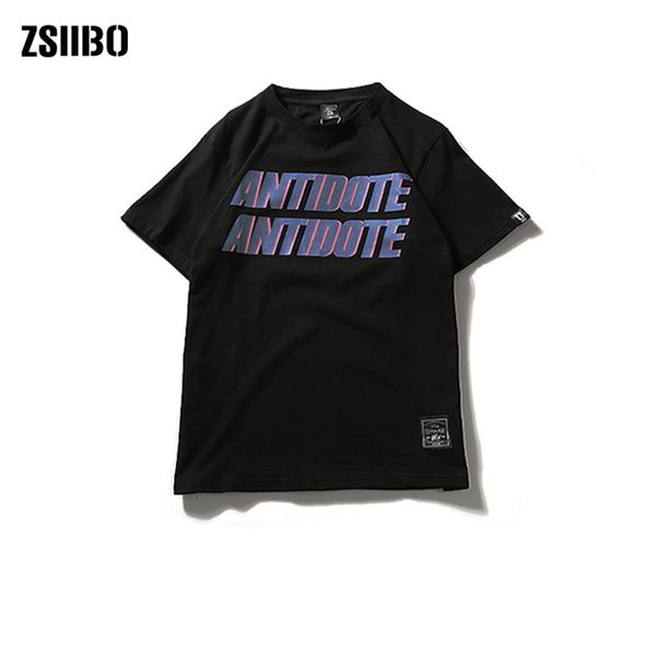 

2020 summer male hip hop harajuku lovers letter embroidery solid color loose personality printed men's t-shirt streetwear top