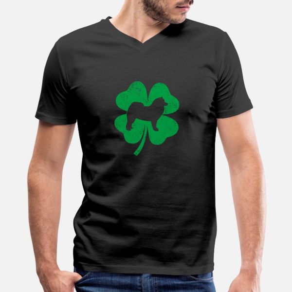 

samoyeds lover shamrock lucky samoyed st patrick t shirt men customize cotton o neck trend fit basic summer original shirt