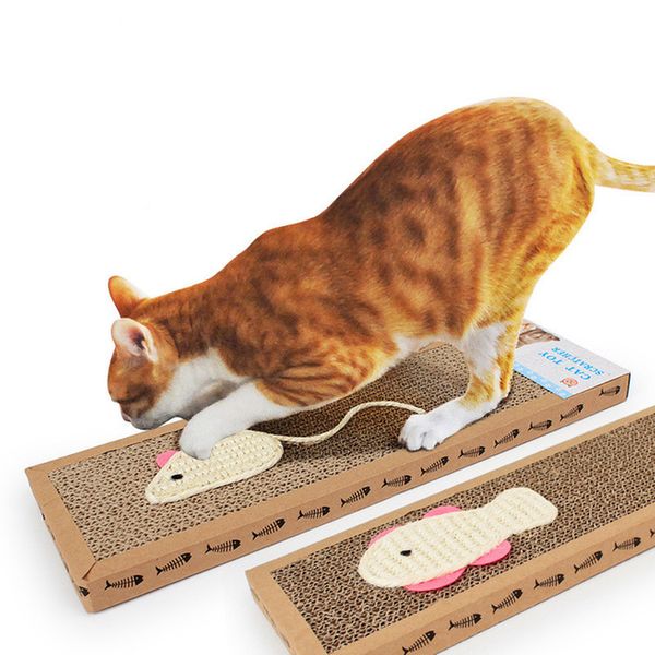 

Corrugated Cat Scratch Board Mat Cat Scratcher Sisal Cat Interactive Toys Kitten Scratching Post Catnip Toys Training