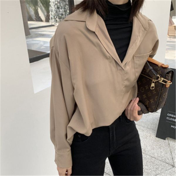 

hzirip loose gentle vintage patchwork 2020 new stylish retro plus size women brief elegance shirts, White