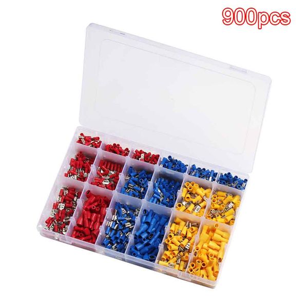 

900pcs widely use workshops electrical wire connectors spade crimp terminal set