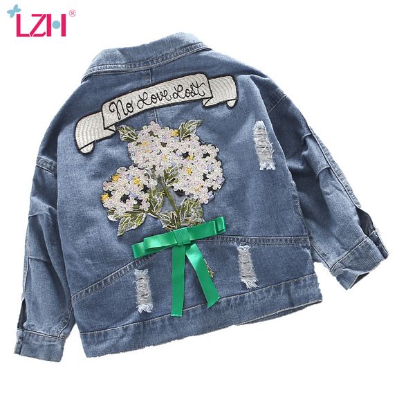 

дети джинсовая куртка 2020 весна осень подростки девушки джинсовой куртки для девочек детская верхняя одежда пальто для девочек одежда 5 6 8, Blue;gray