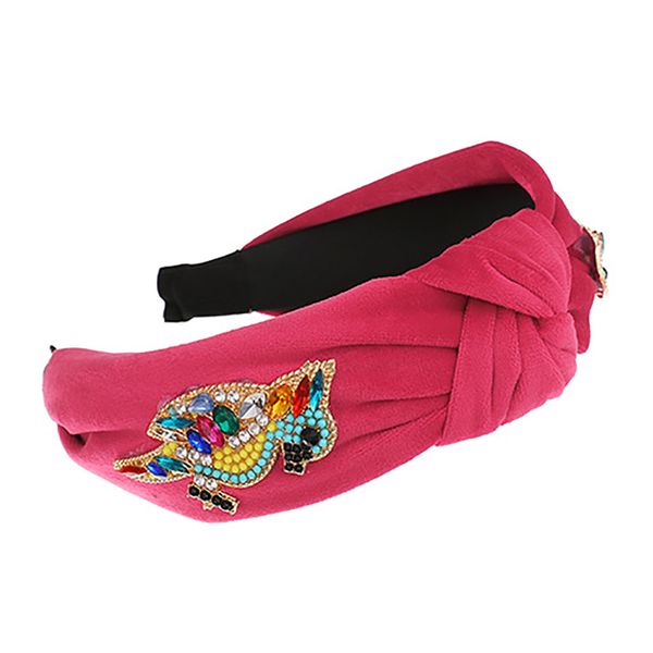 

hair accessories zhini bohemian autumn winter vintage corduroy headband for women 2021 design knotted handmade hairband