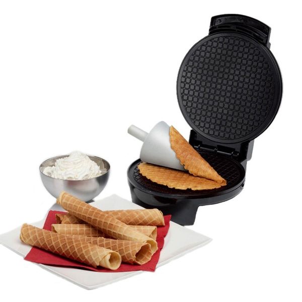 

bread makers ice cream cone machine 1200w donut maker 220v electric waffle pancake heating with two sides
