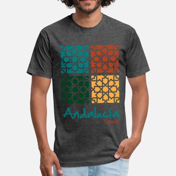 

andalusian tiles 5 t shirt men design 100% cotton s-xxxl pattern anti-wrinkle basic spring outfit shirt