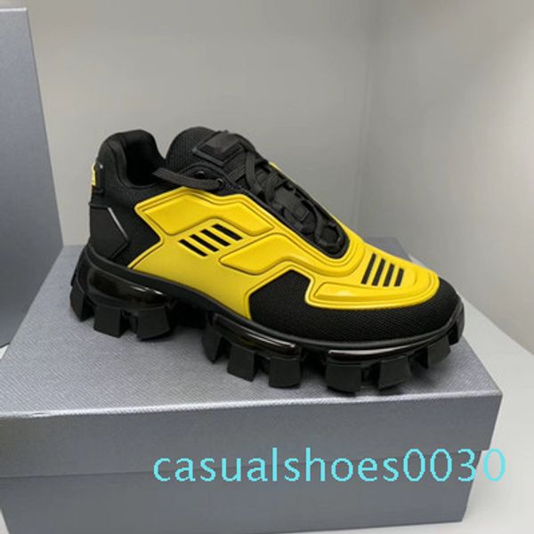 

p cloudbust thunder sneakers men low casual shoes lace up sneakers 19fw capsule series color matching men's platform sneakers c30, Black