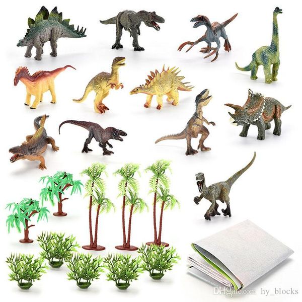 

18pcs набор моделирования динозавр модель игрушка jurassic твердый повелителем дракона меч животный мир лучший подарок для мальчиков детей о