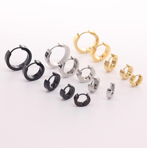 

fashion man japanese korean popular g-dragon-flat circle earrings girl's small ears otica ear clip anti-allergy, Golden;silver