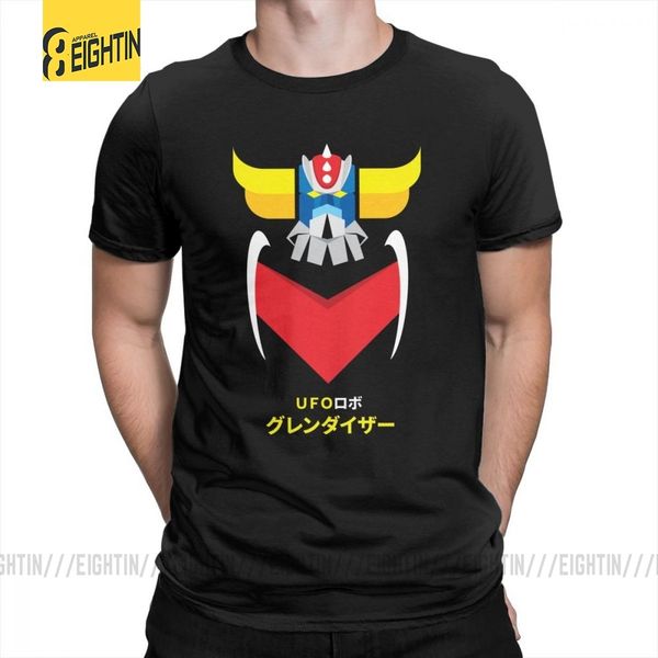 

grendizer цвет и японский ufo robot grendizer тройники очищенная хлопка футболки с коротким рукавом круглый шеи мужские футболки смешная plu