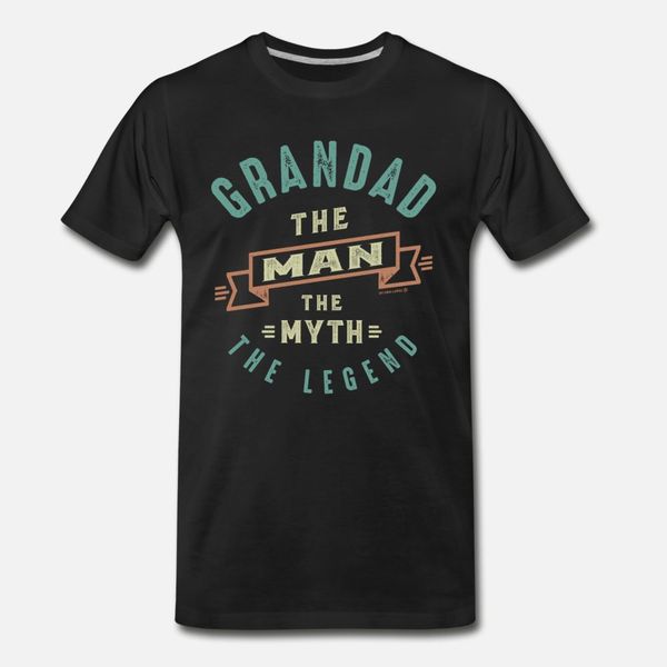 

grandad the legend t shirt men designing short sleeve round neck crazy casual summer style leisure shirt