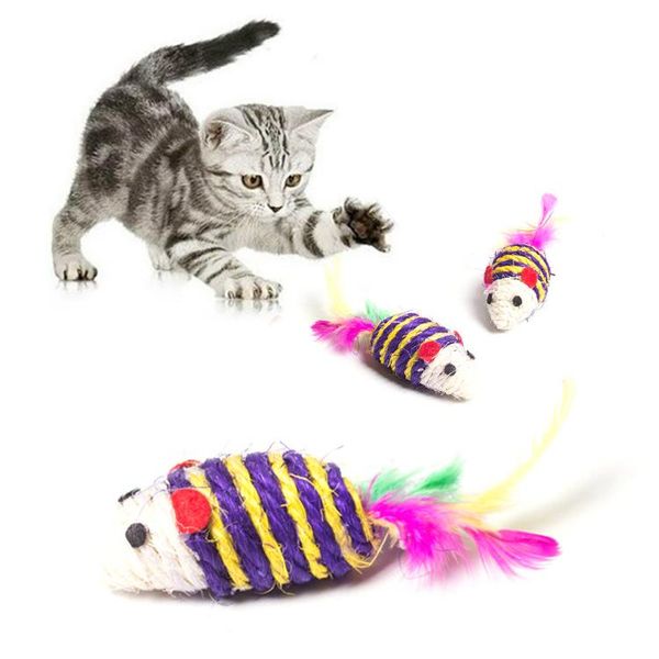 

игрушка cat принадлежности cat 1cat подарки сизаль игрушки перо игра игрушка поймать игрушки интерактивная плетение rope rattle tail жевател