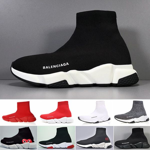 

2019 ace designers casual sock shoes speed trainer black red triple black fashion socks sneaker trainer casual shoes 36-45 ybbc9