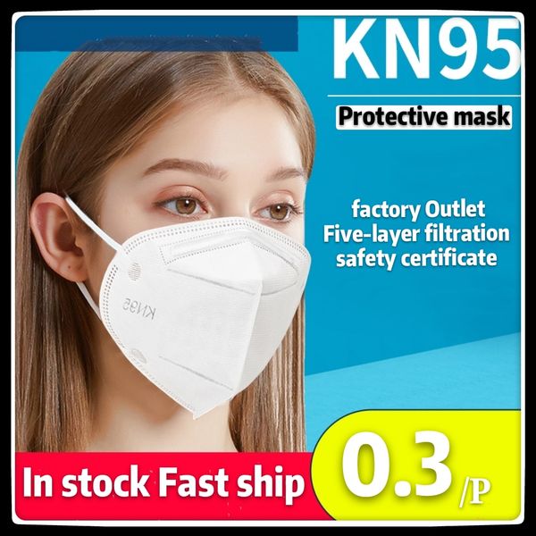 

DHL free shipping kn95 mask 5-layer filtration rate of more than 95%, dust-proof and anti-fog PM2.5 disposable mask 3D stereo breathable KN9