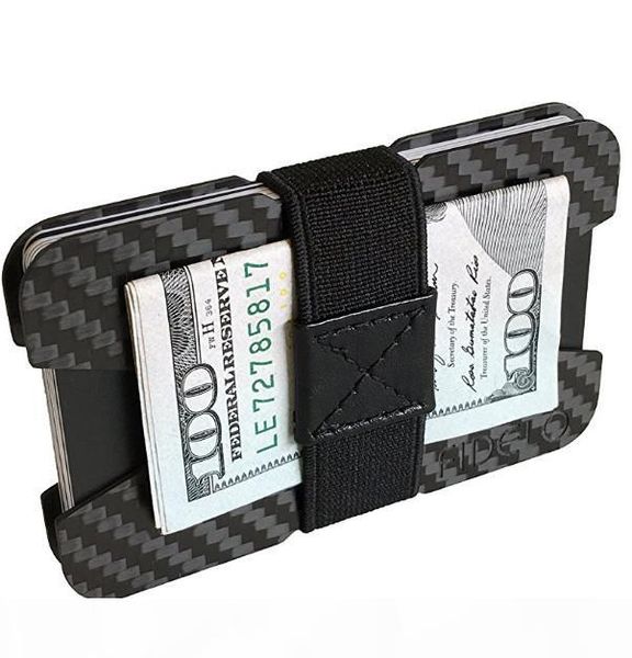 

minimalist wallets for men - slim cash, id & credit card holder - light weight front pocket mens wallet - includes 4 money clip bands, Brown;gray
