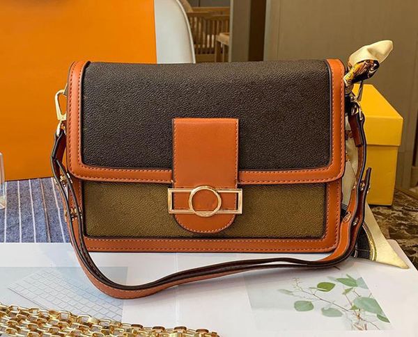 

sale m44391 shoulder fashion women quality handbags purses leather metal hasp mono bags dauphine tote real classic lady bag 445 sefx, Red;black