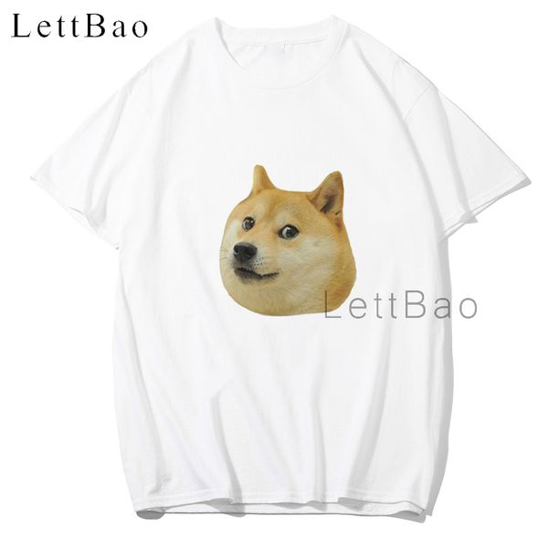 

doge head meme funny dog shiba inu staring funny t shirts kawaii tshirt harajuku streetwear tee shirt homme ing