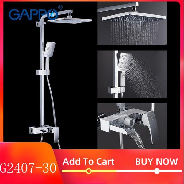 

faucet shower brass g2407 30 wall massage shower mixer set head gappo bathroom shower taps mounted bath bathroom system lxbbb sq2009