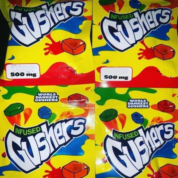 

gushers gusher snack black sour worlds bags 500mg candy and packaging fruit edibles dankest medicated tropical tropical flavors gummies lddq