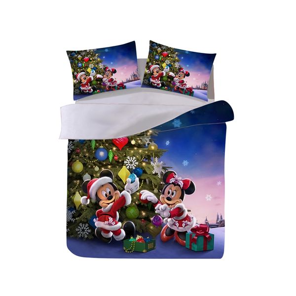 

christmas tree bedding set duvet cover pillowcase home textile children gift  king size bed set