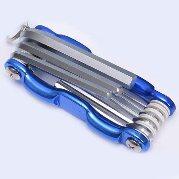 

folding hex key set portable allen wrench tool spanner repair tools llave inglesa screwdriver set destornillador