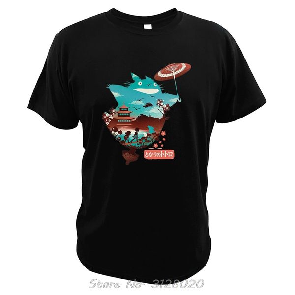 

my neighbor totoro t shirt totoro japanese cartoon movie tees tees summer casual cotton o-neck tshirts for men
