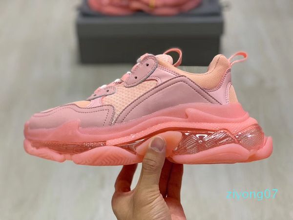 

fashion paris triple-s shoes green red beige black yellow pink casual shoes dad shoes for men women beige black sports tennis 35-45 z07