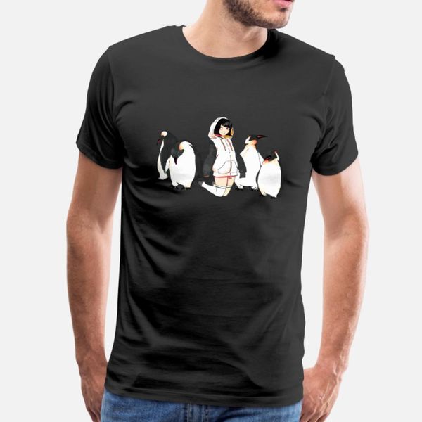 

pengu girl cosplay t shirt men design tee shirt round neck leisure fitness new style summer vintage shirt