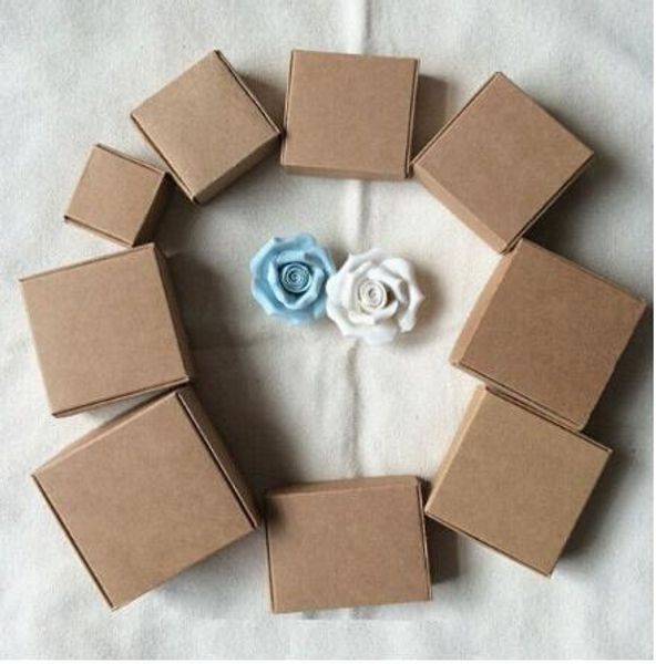 

9.5*9.5*3cm black cartons cajas kraft paper box white gift box packaging wedding favors candy party supplies soap
