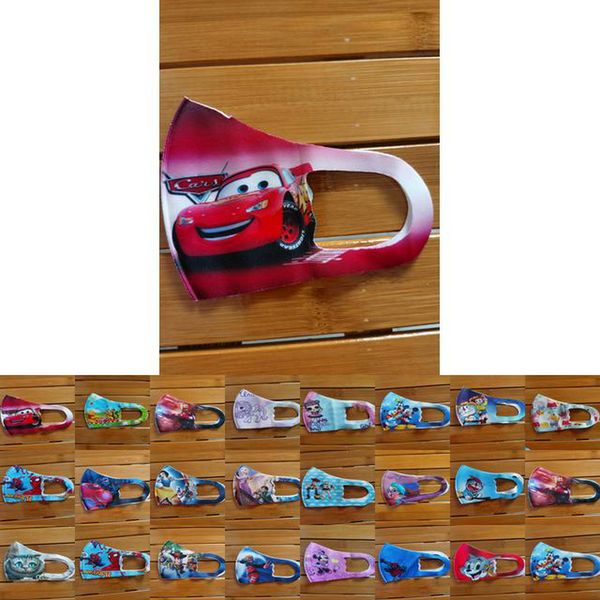 

10pcs cartoon motorcycle face mask designer face mask kids mask riding cold protection new spiderman batman superhero boys captain shield, Black