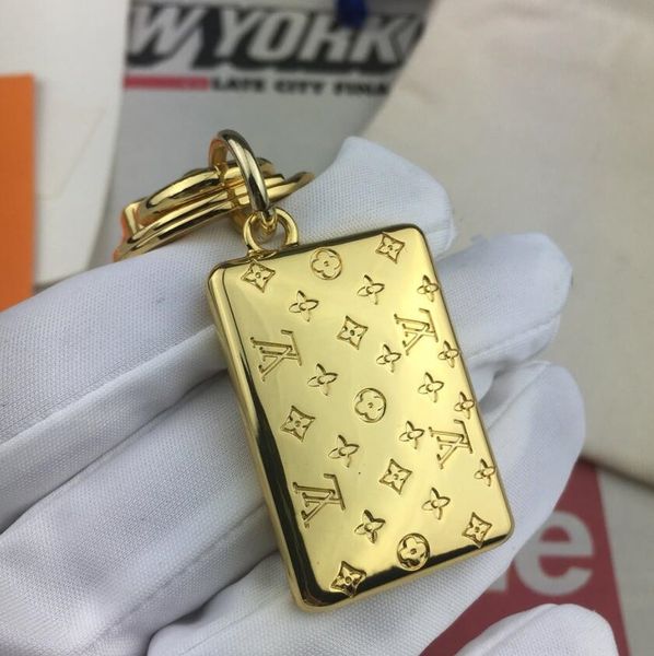 

fashion keychain designer key chain real leather with stainless steel car keychain keyring in white gold with black, Silver