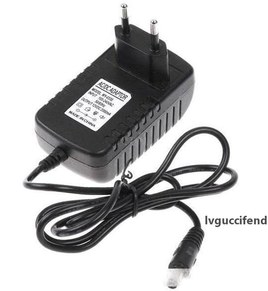 

dhl hipping ac 100v-240v to dc 12v 2a 5.5mm x 2.5mm plug converter wall charger power supply adapter eu us uk plug mq100