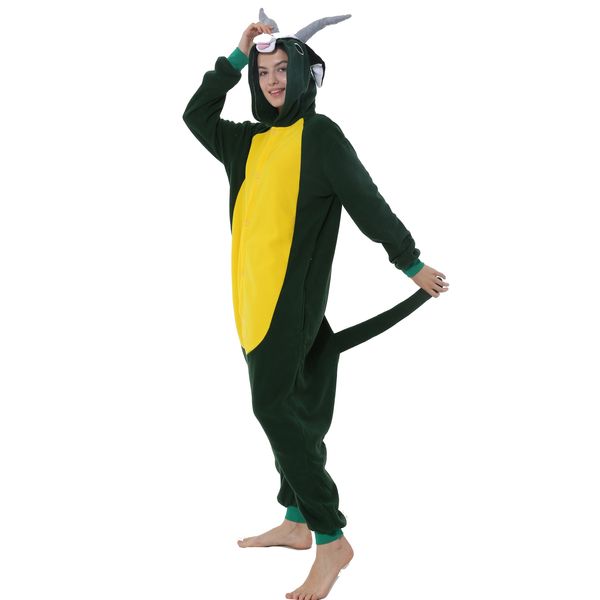 

фланель мультфильма животные цельной пижамы любители пегас утолщение костюмы талисман пижама, Red;yellow