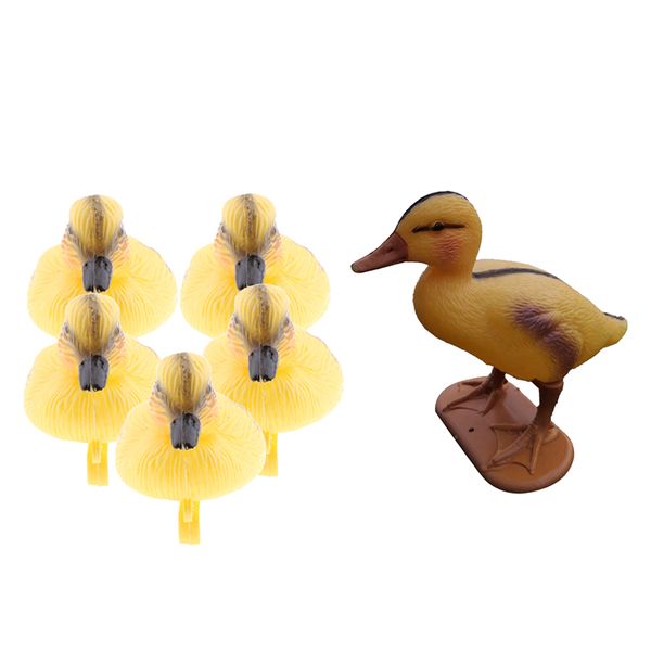 

5x cute baby duckings floating decoy ducks mallard pond ornaments