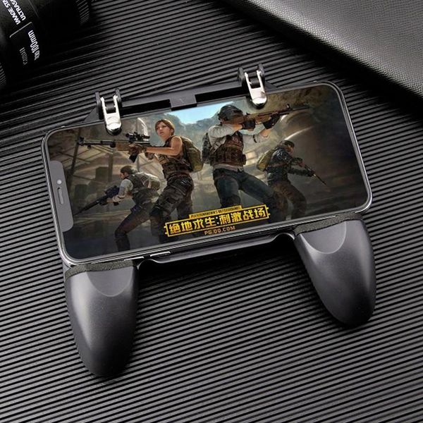 

w10 universal mobile phone game controller game joystick chicken dinner gamepad for aim trigger shooter button game accesories sale