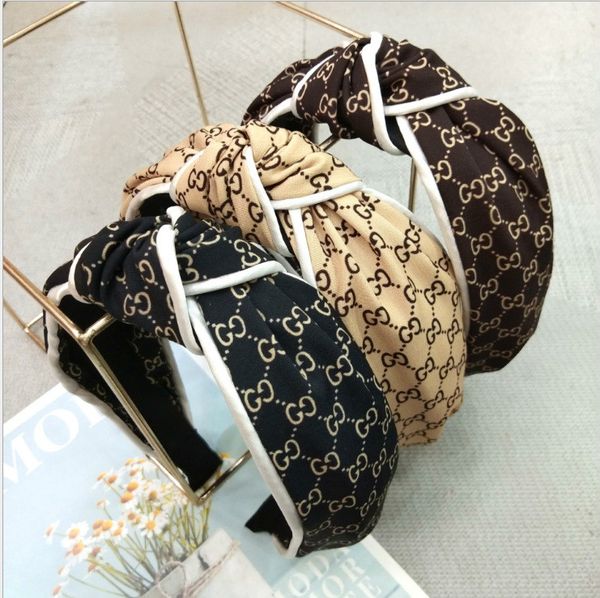 

new letters head clip designer hairband high imitation big knot headband broadside hair accessories ing, Silver