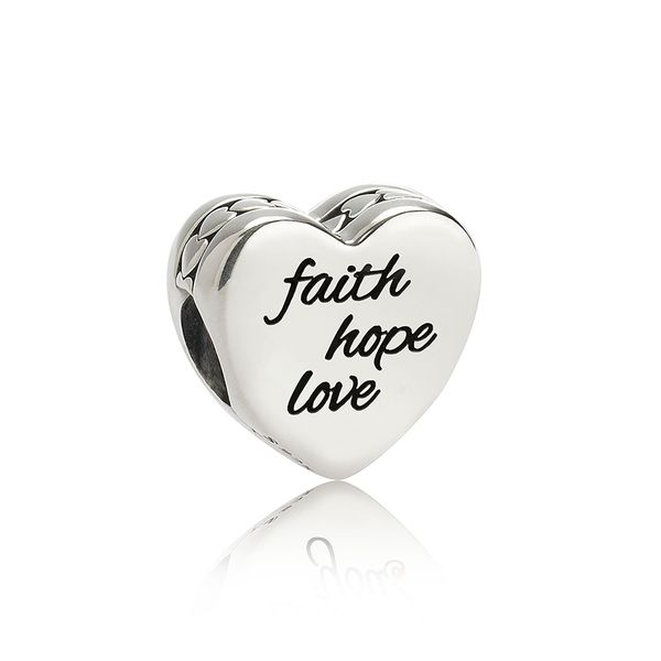 

authentic ale 925 sterling silver faith hope love charms beads with black enamel fit pandora bracelets for diy fashion jewelry design making