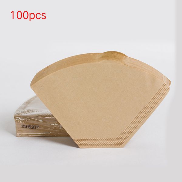 

100pcs coffee kitchen tools paper coffee filter hand-poured coffee filter paper