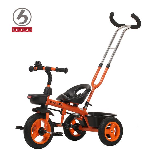

boso simplee child tricycle with adjustable back handlebar, practical baby bike child walker with steel frame